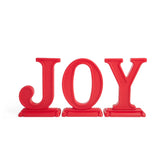 Paintable Large Outdoor 3-Piece Christmas JOY Letters Decoration - Red