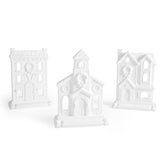Paintable Large 3-Piece Outdoor Christmas Village
