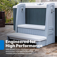 Hot Tub Storage Steps With Handrail™