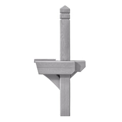 Highland Mail Post™ Weathered Cedar