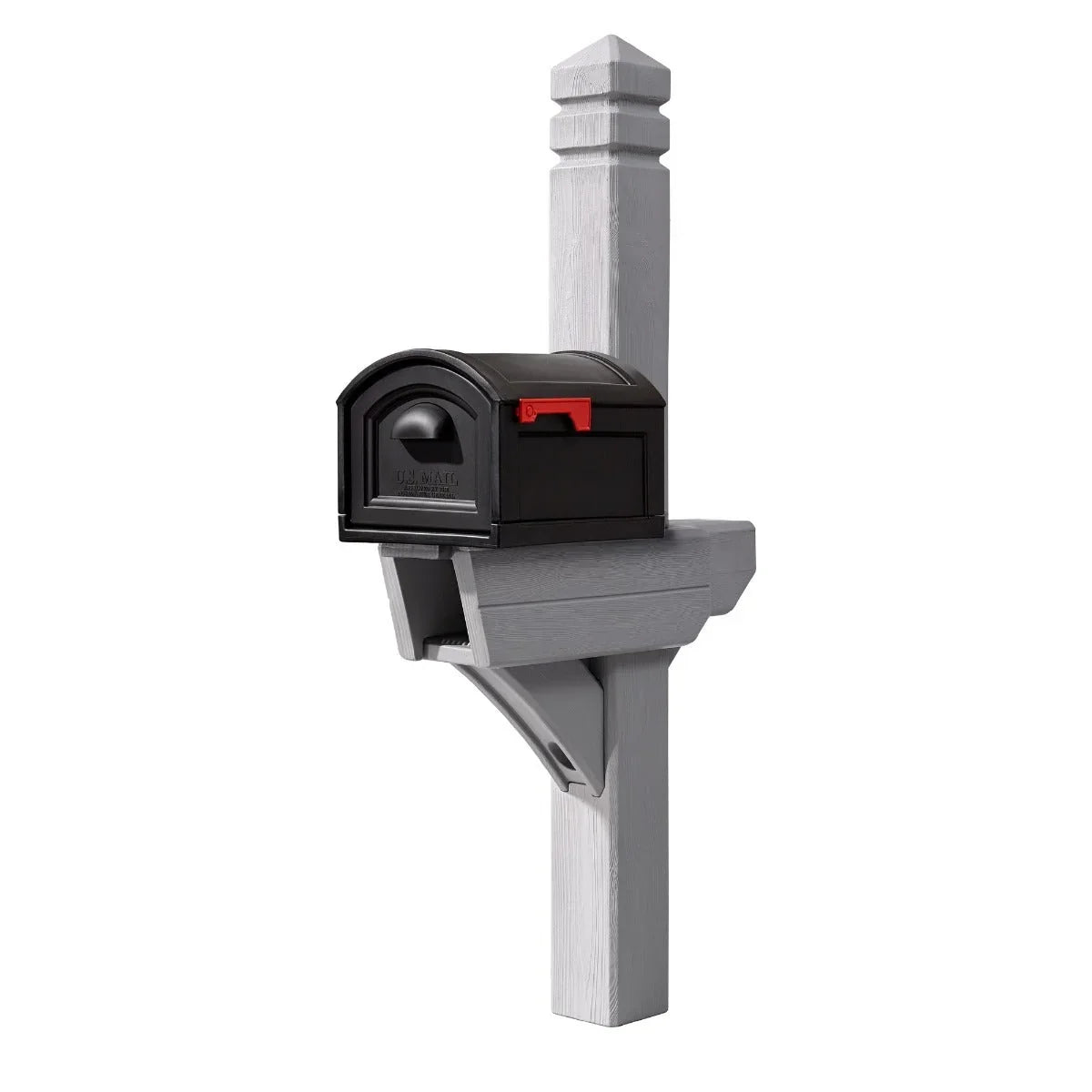 Highland Mail Post & XL Black Mailbox™